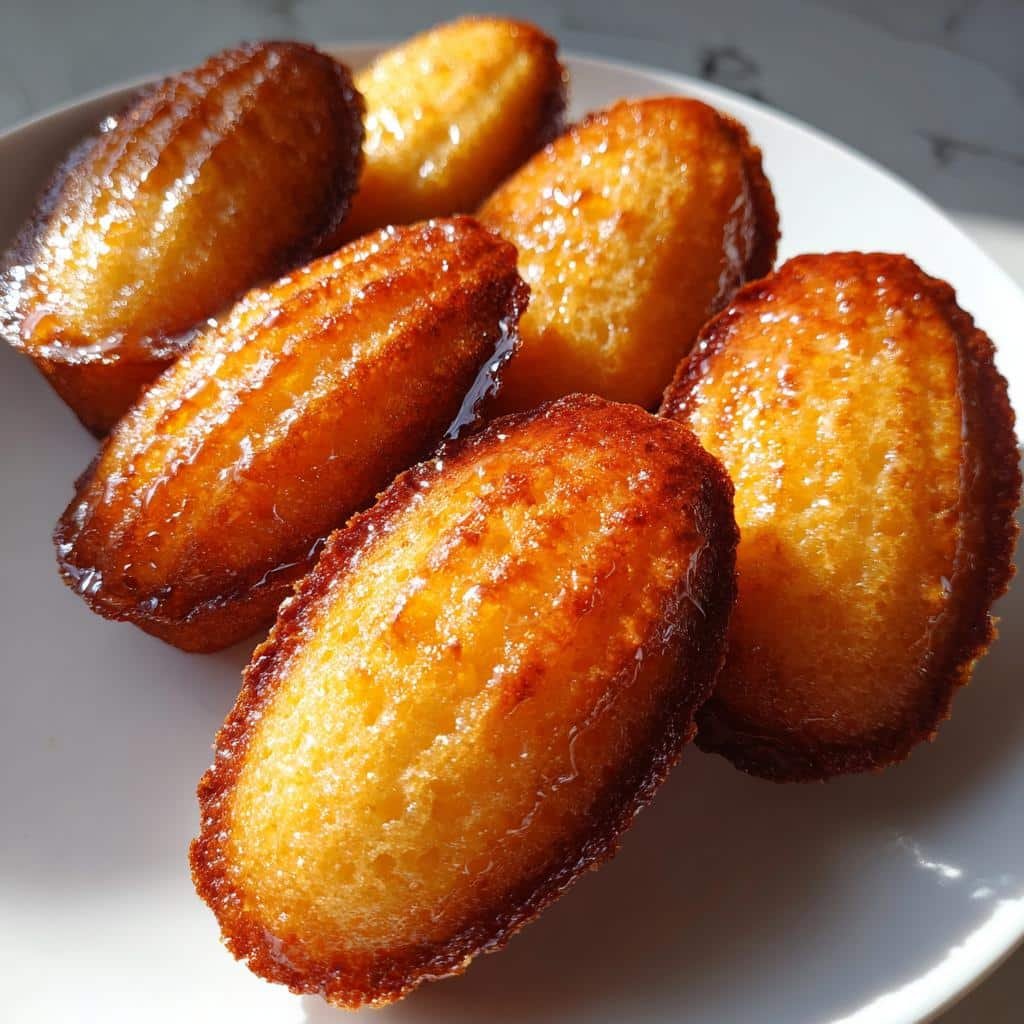 Air fryer honey butter cornbread madeleines