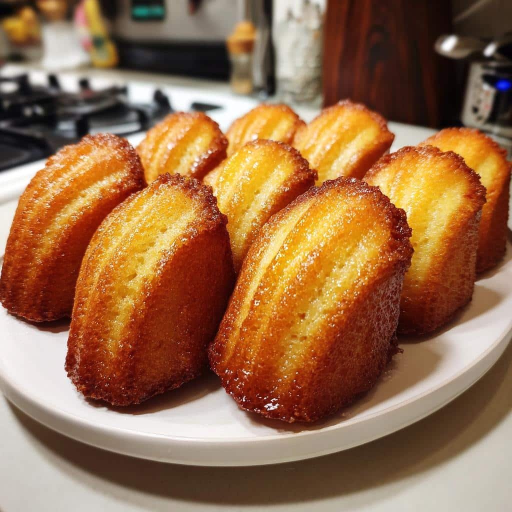 Air fryer honey butter cornbread madeleines