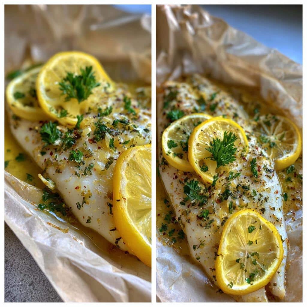 Air fryer lemon herb tilapia packets - detail 1