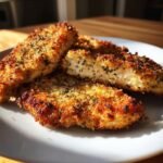 Air fryer parmesan crusted turkey cutlets