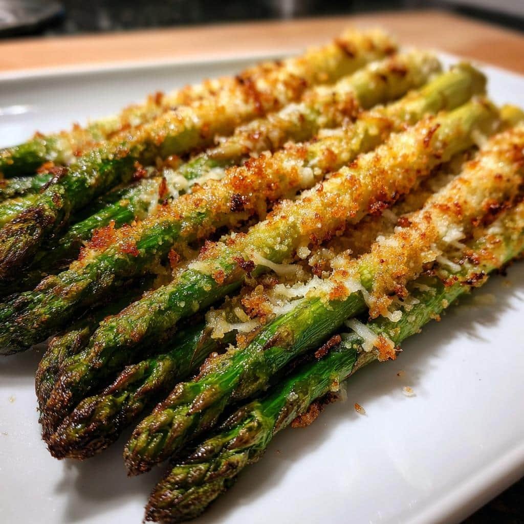 air fryer asparagus parmesan