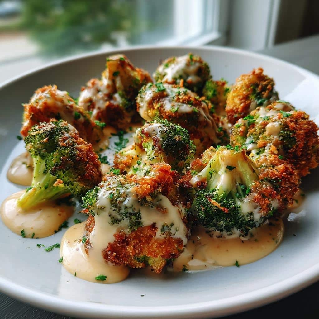 air fryer broccoli cheese sauce