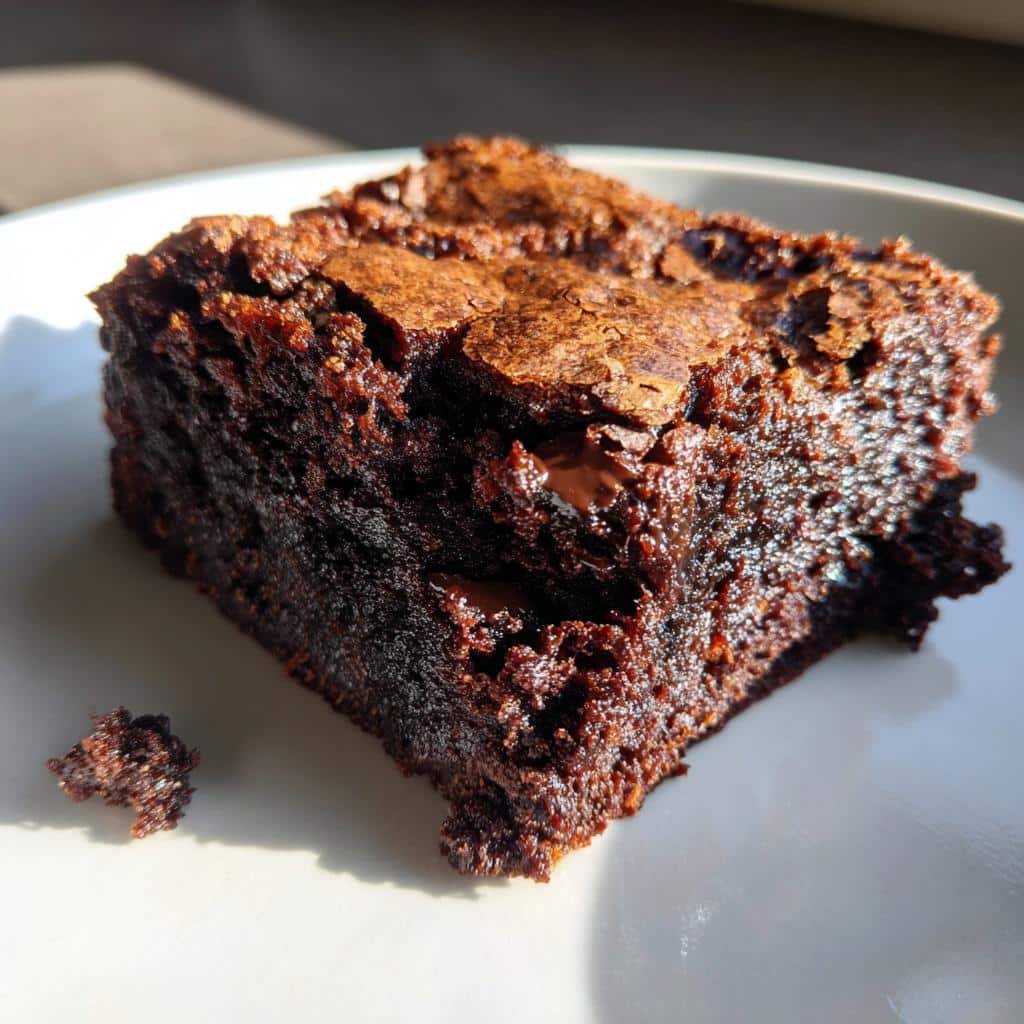 air fryer brownies fudgy - detail 1