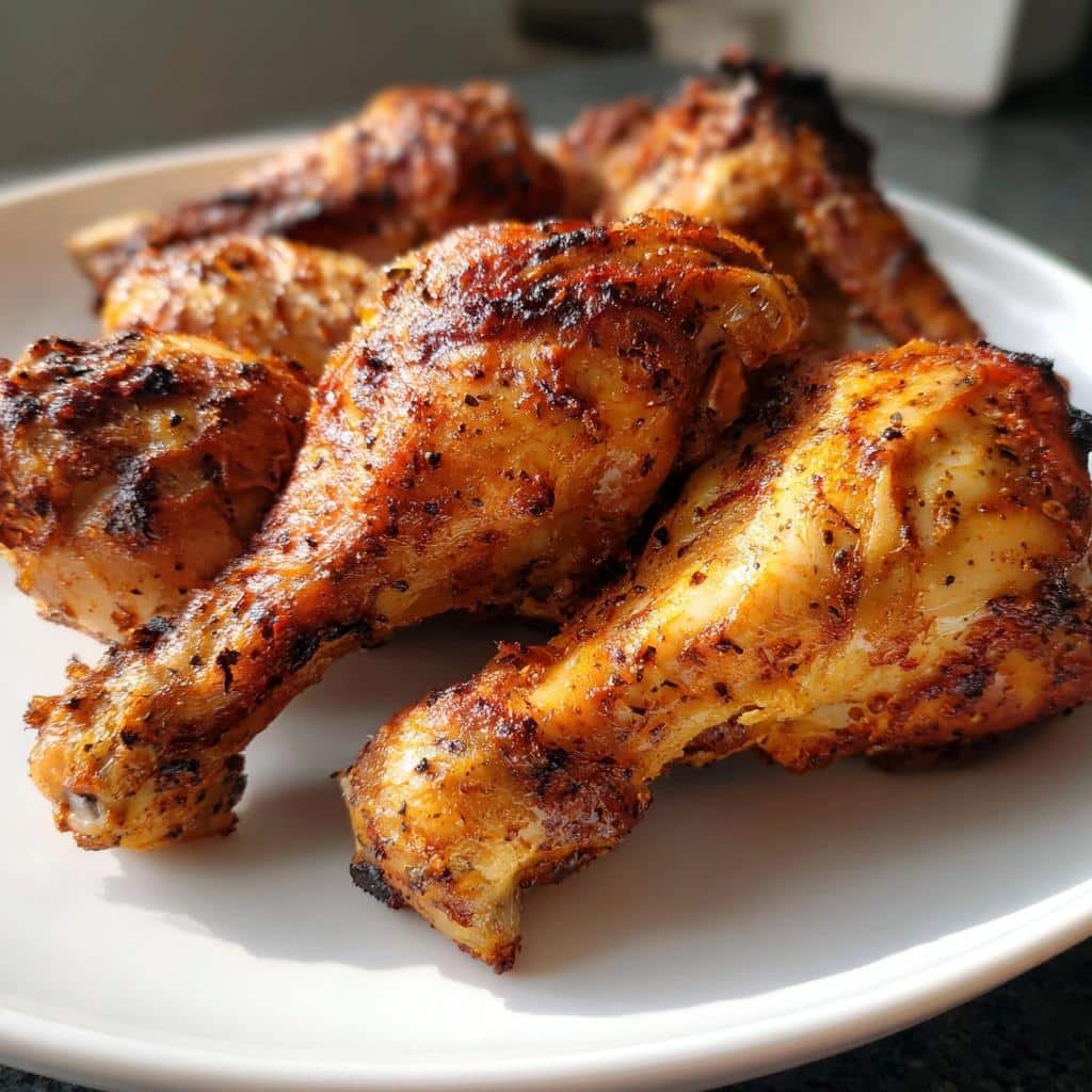 air fryer chicken drumsticks crispy easy - detail 1