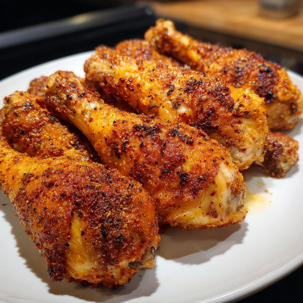 air fryer chicken drumsticks crispy perfection recipe - detail 1