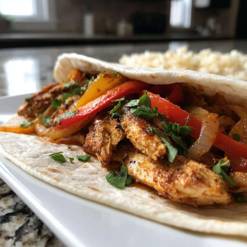 air fryer chicken fajitas easy - detail 1