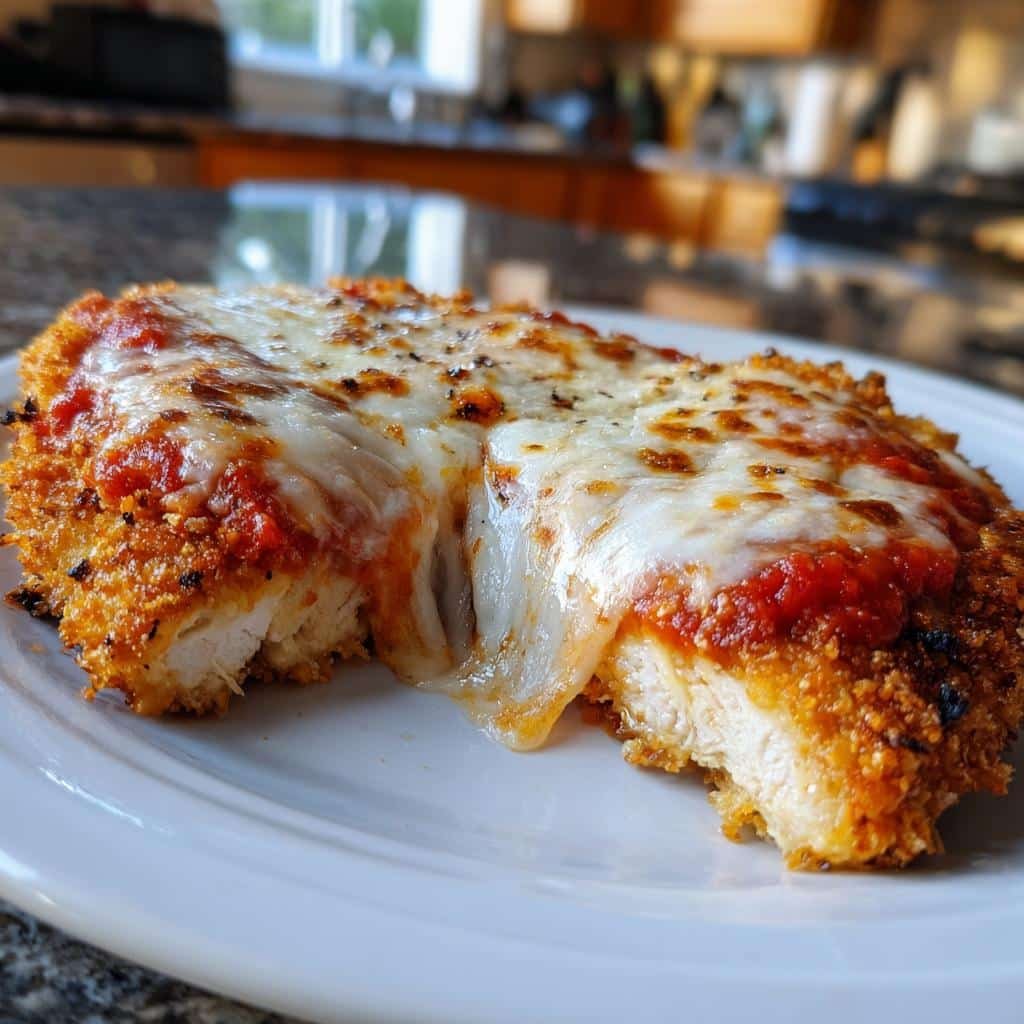 air fryer chicken parmesan crispy - detail 1