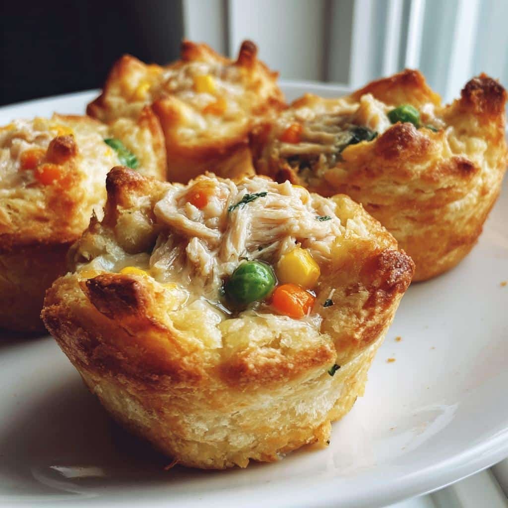 air fryer chicken pot pie cups