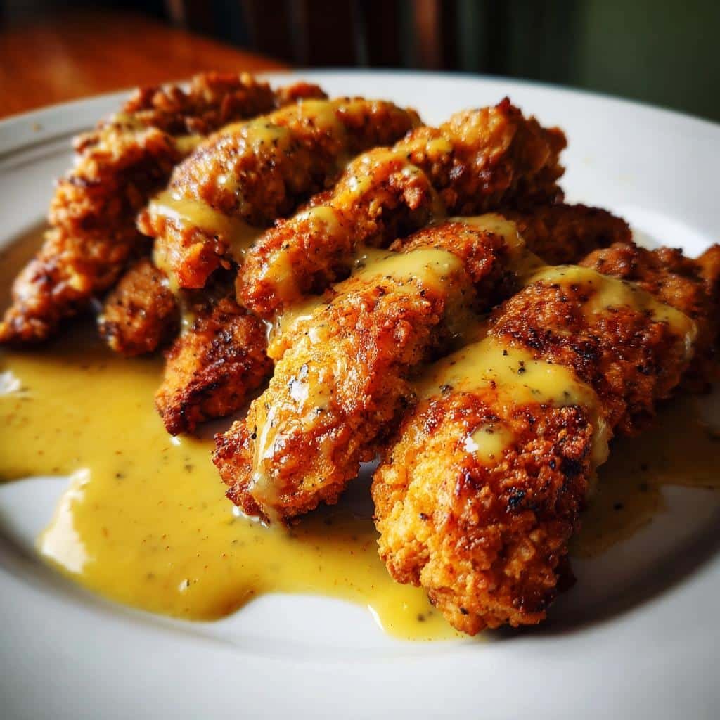 air fryer chicken tenders honey mustard - detail 1