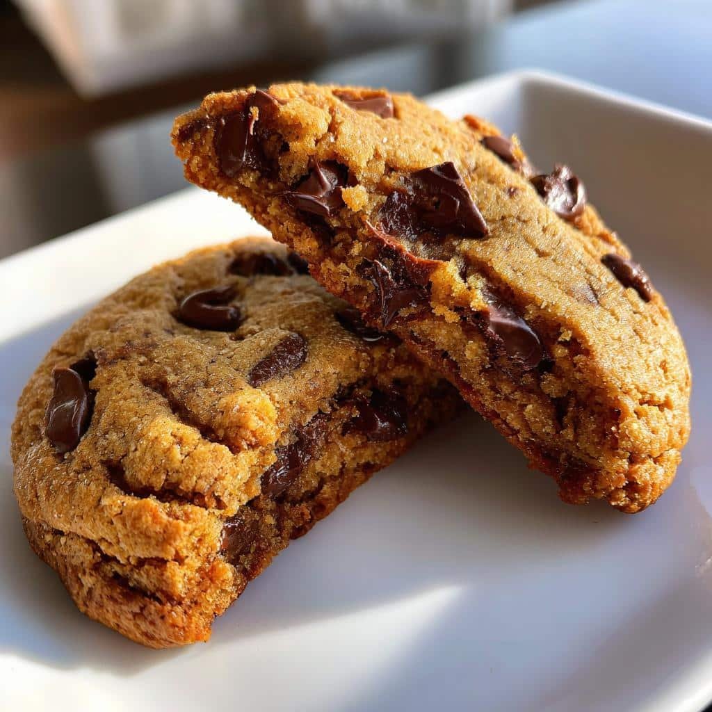 air fryer chocolate chip cookie for one
