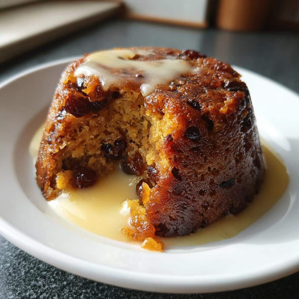 air fryer christmas pudding individual