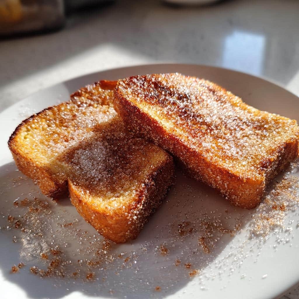 air fryer cinnamon toast - detail 1