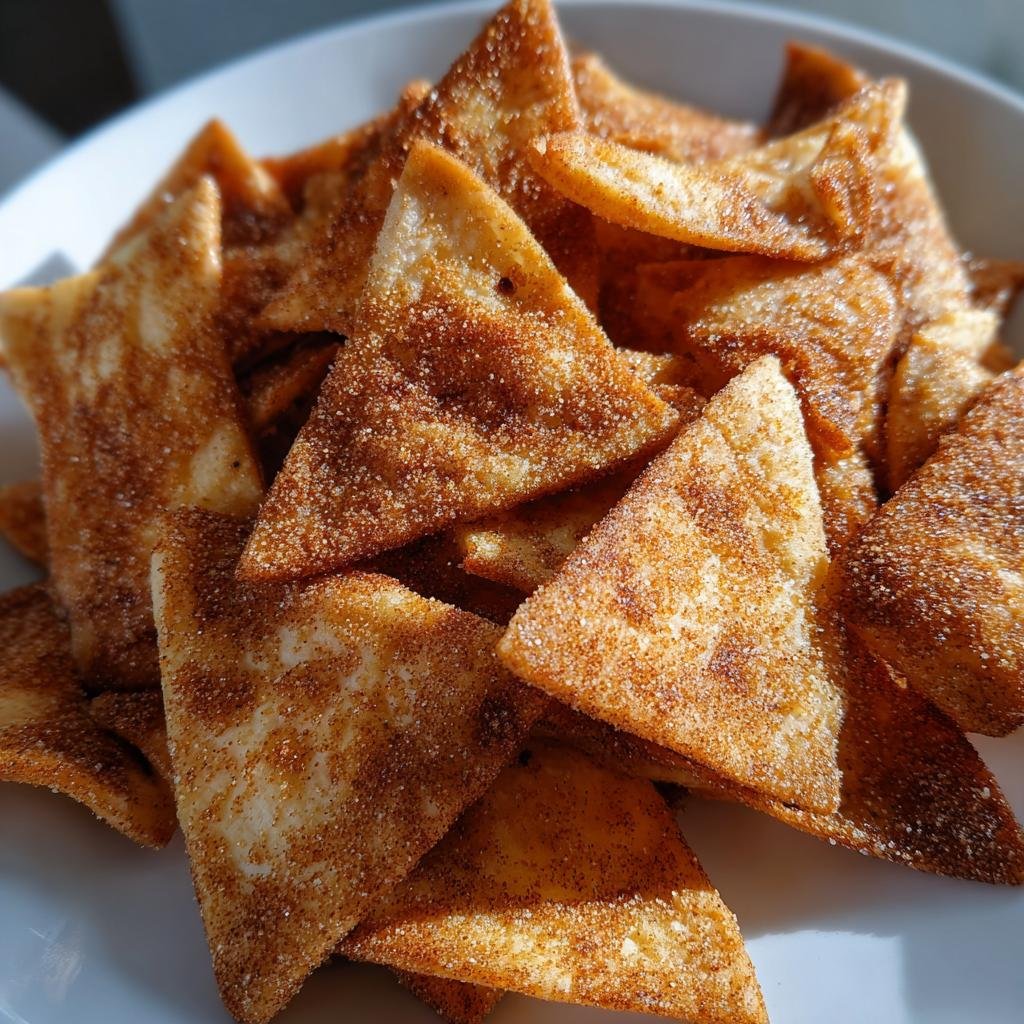 air fryer cinnamon tortilla chips