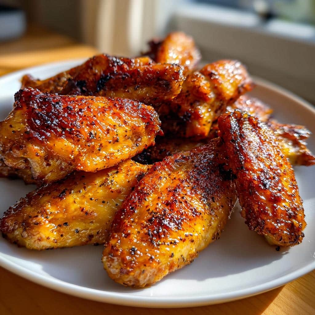 air fryer cooking chicken wings crispy recipe - detail 1