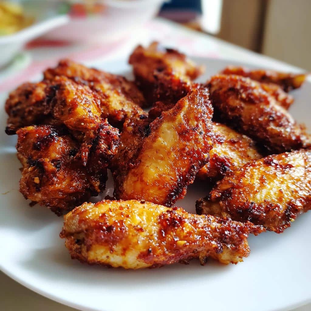 air fryer cooking chicken wings crispy recipe - detail 1