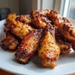 air fryer cooking chicken wings crispy recipe