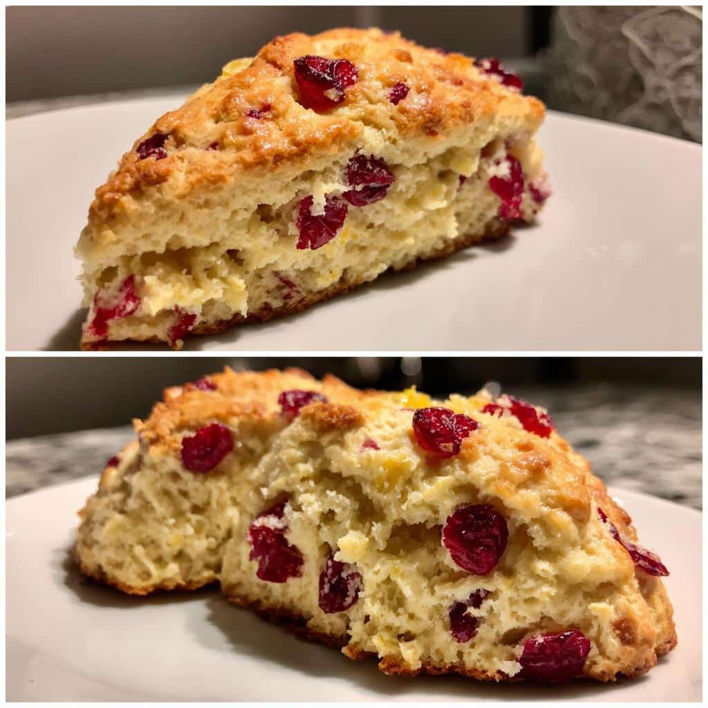 air fryer cranberry orange scones - detail 1