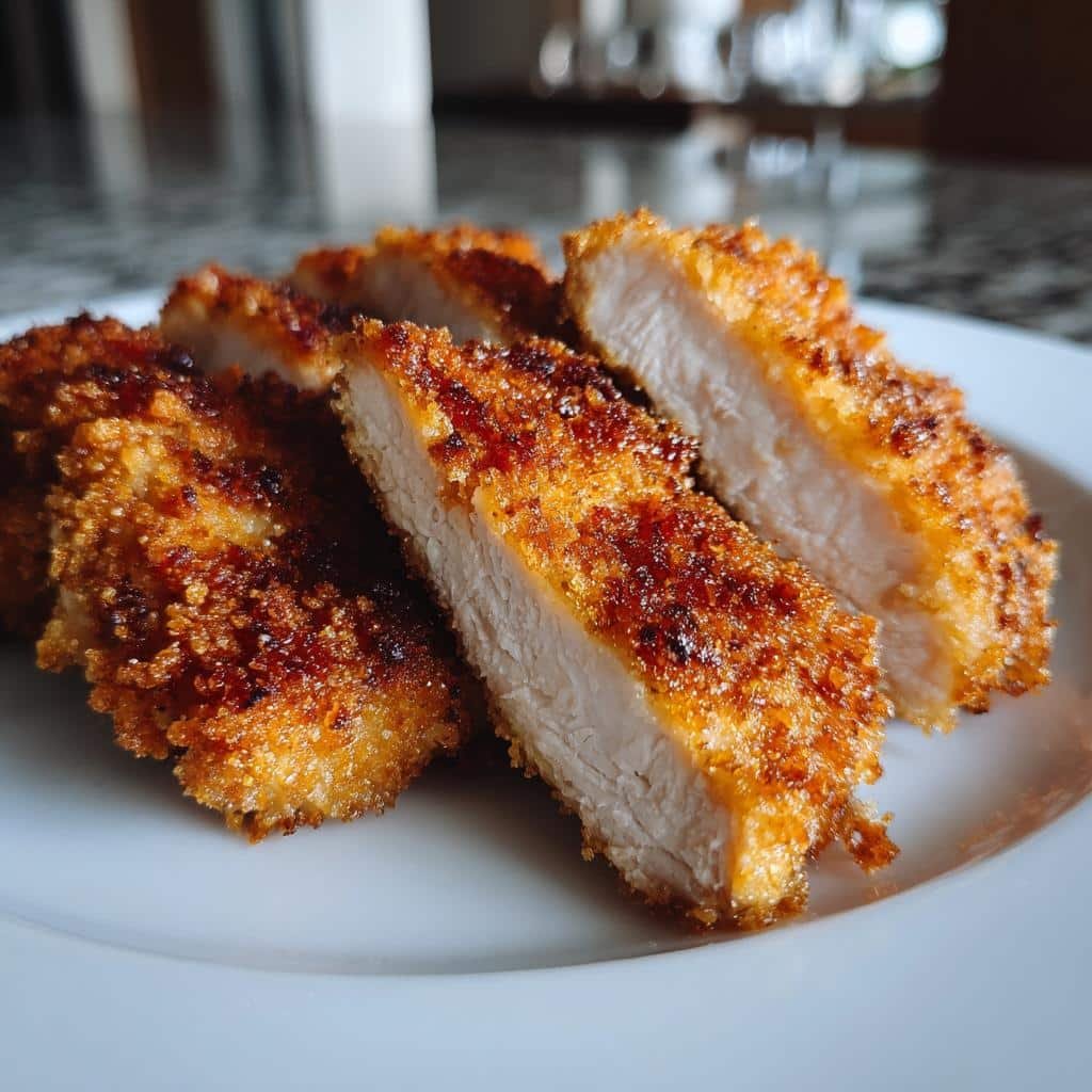 air fryer crispy chicken - detail 1