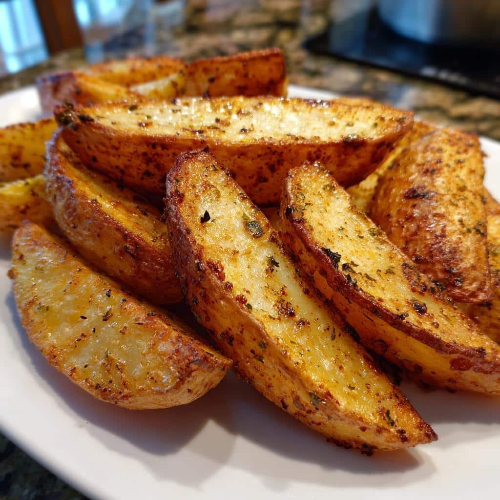 air fryer crispy potatoes - detail 1