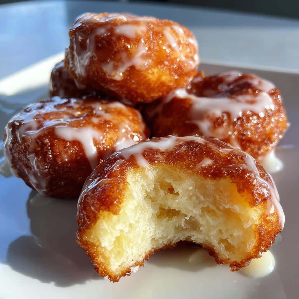 air fryer donut holes glazed - detail 1