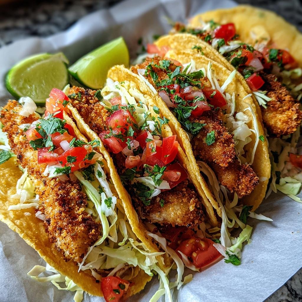 air fryer fish tacos crispy - detail 1