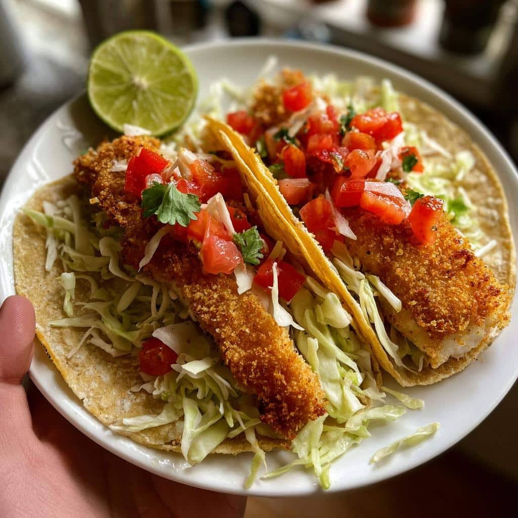 air fryer fish tacos crispy