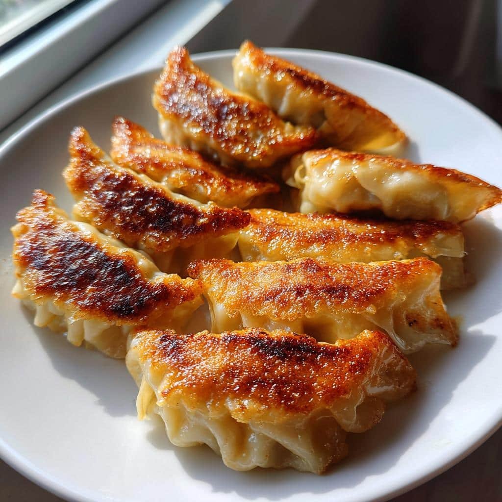 air fryer gyoza dumplings crispy