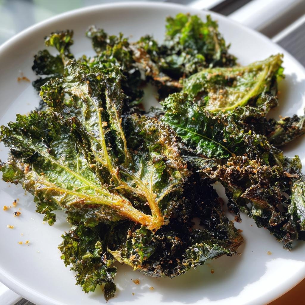 air fryer kale chips garlic