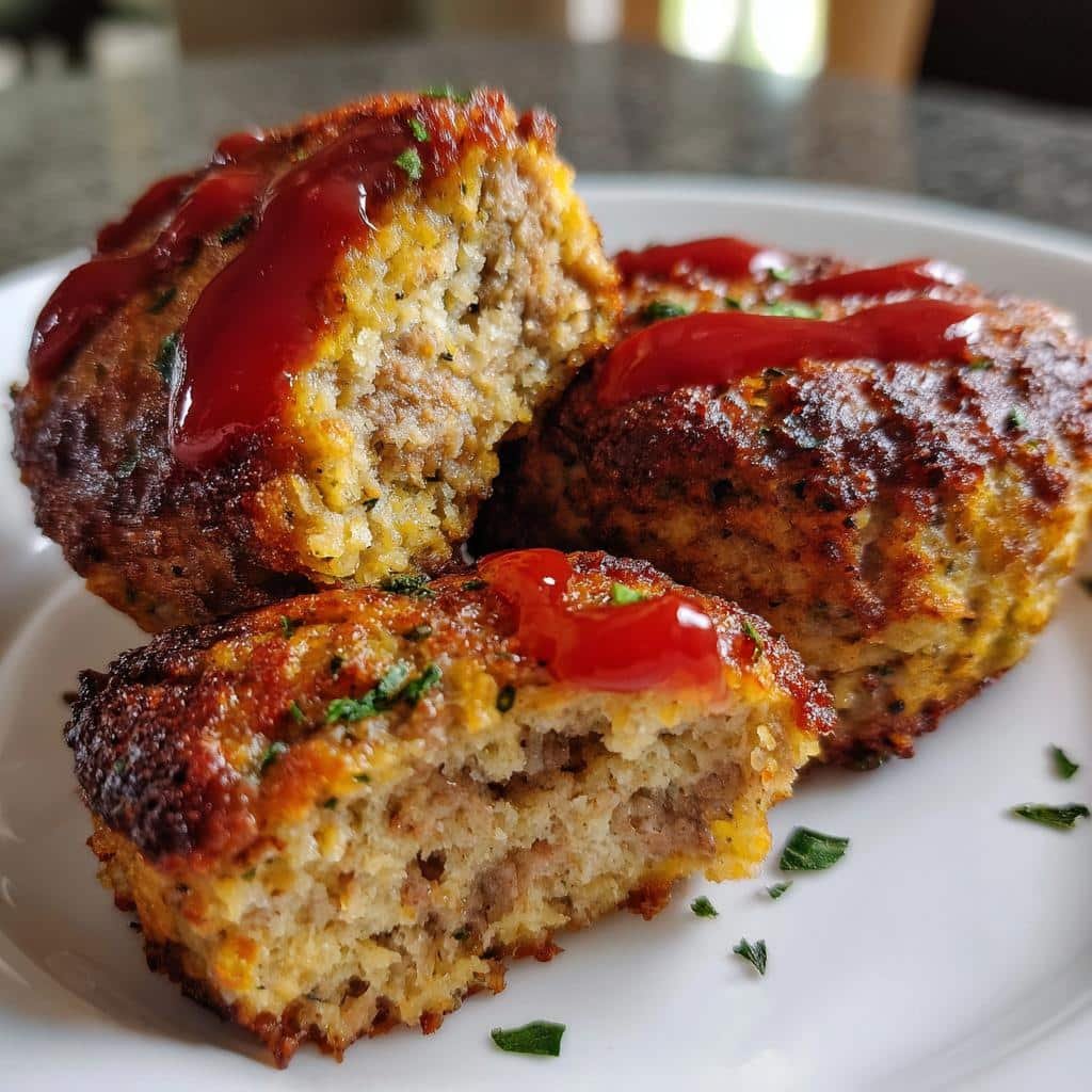 air fryer meatloaf mini individual