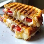 air fryer panini pressed sandwich