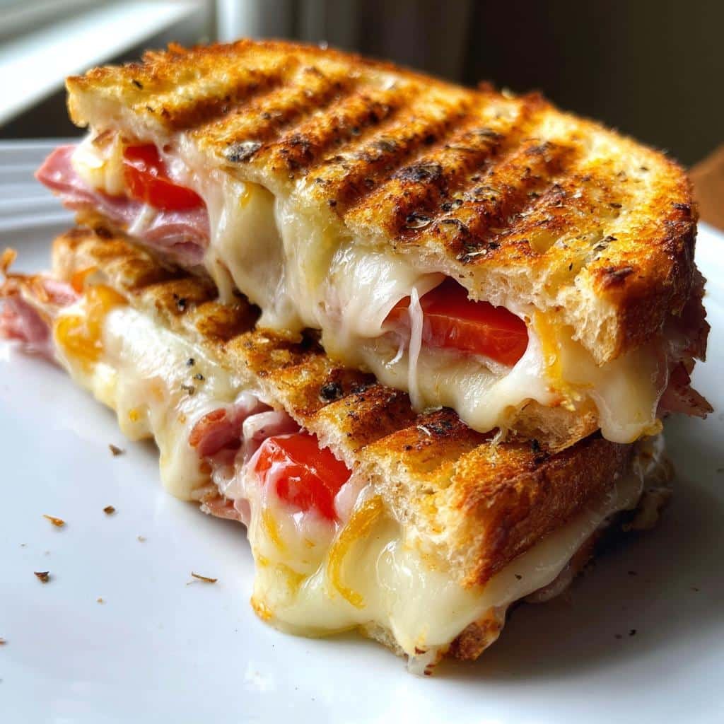air fryer panini pressed sandwich