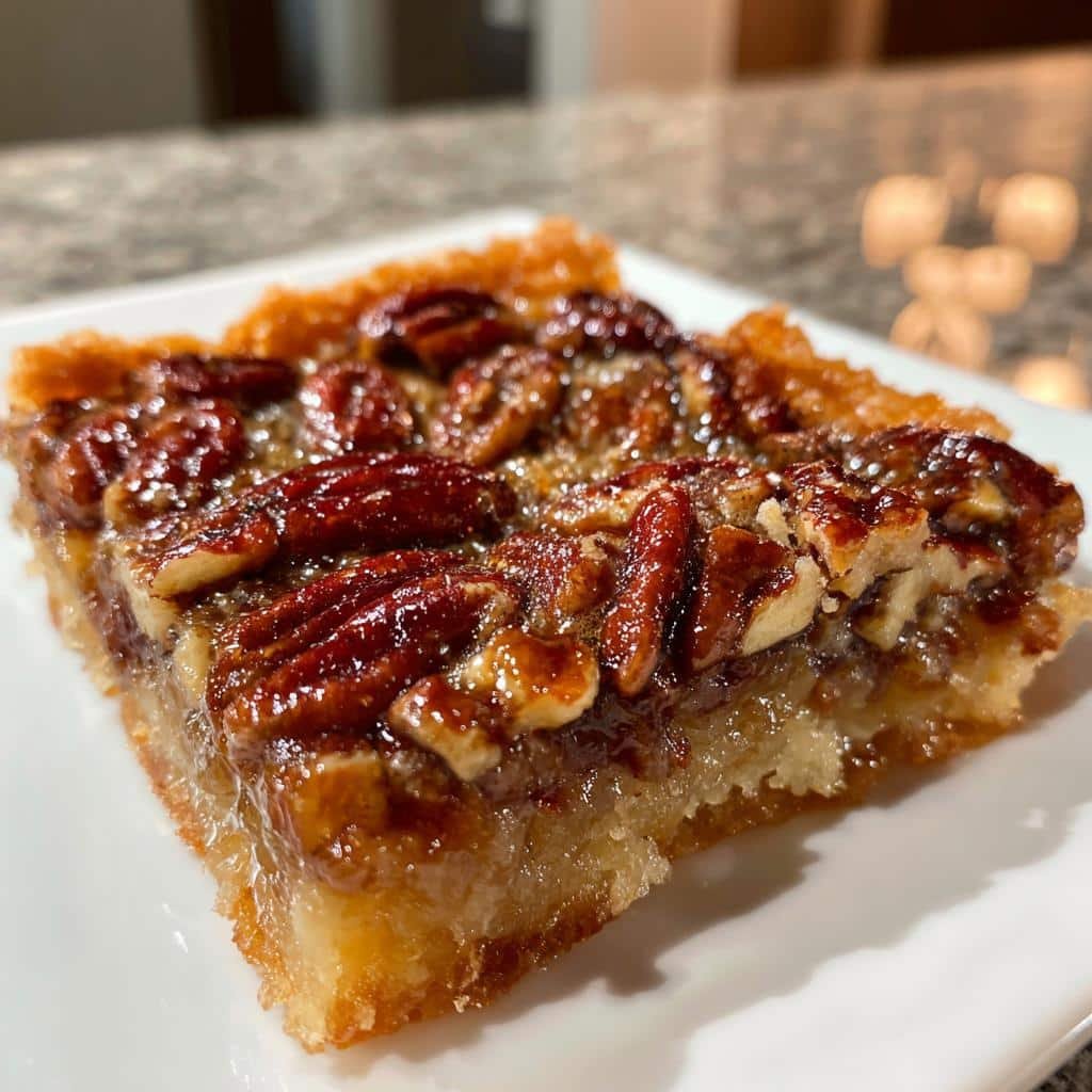 air fryer pecan pie bars - detail 1