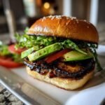 air fryer portobello mushroom burgers
