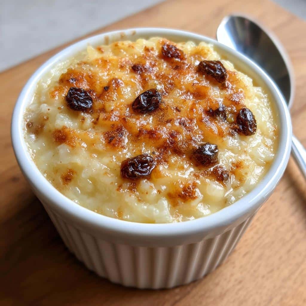 air fryer rice pudding individual - detail 1