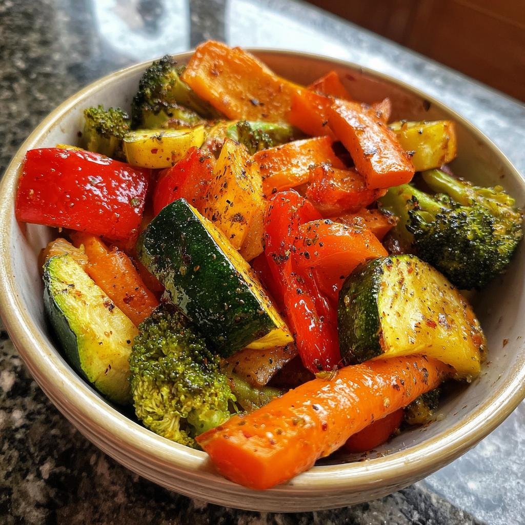 air fryer roasted vegetables