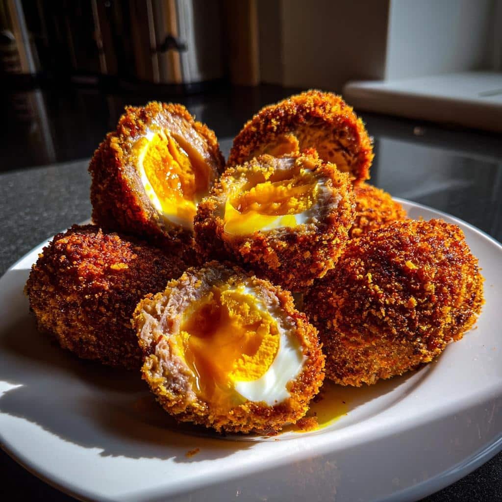 air fryer scotch eggs homemade - detail 1