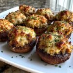 air fryer stuffed mushrooms sausage