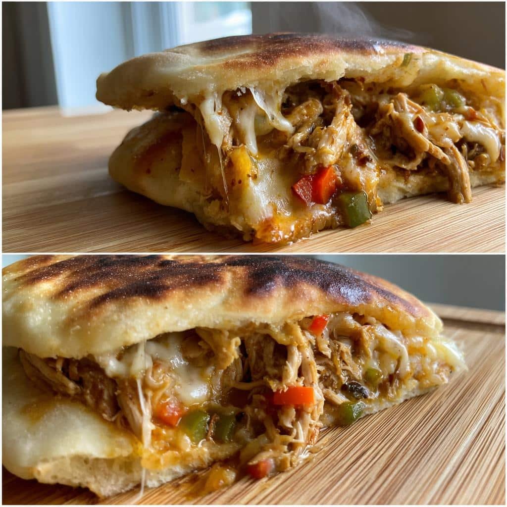 air fryer stuffed pita pockets - detail 1