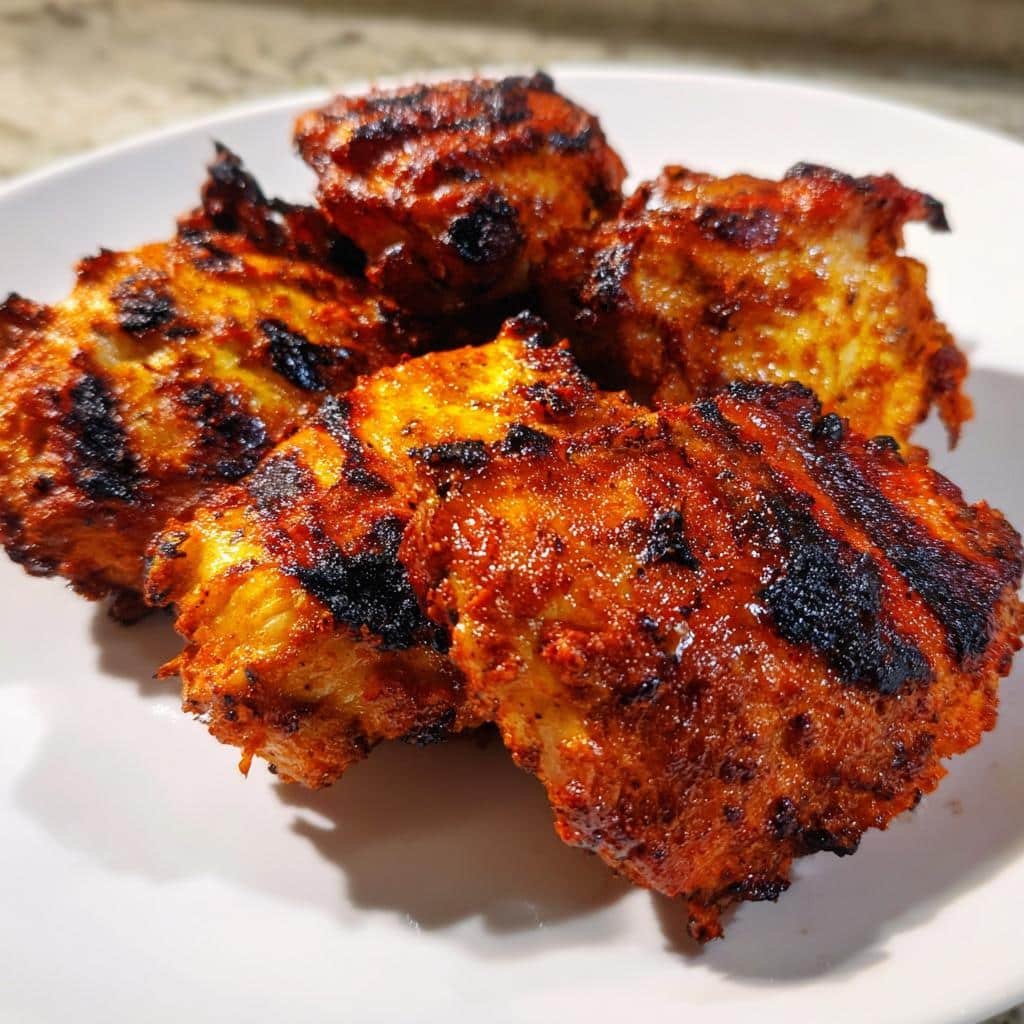 air fryer tandoori chicken - detail 1