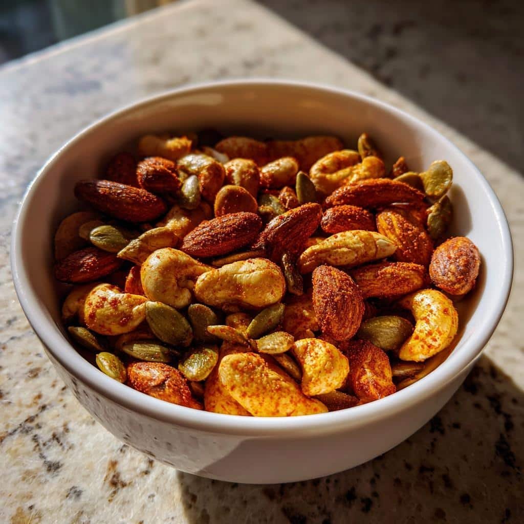 air fryer trail mix spiced - detail 1