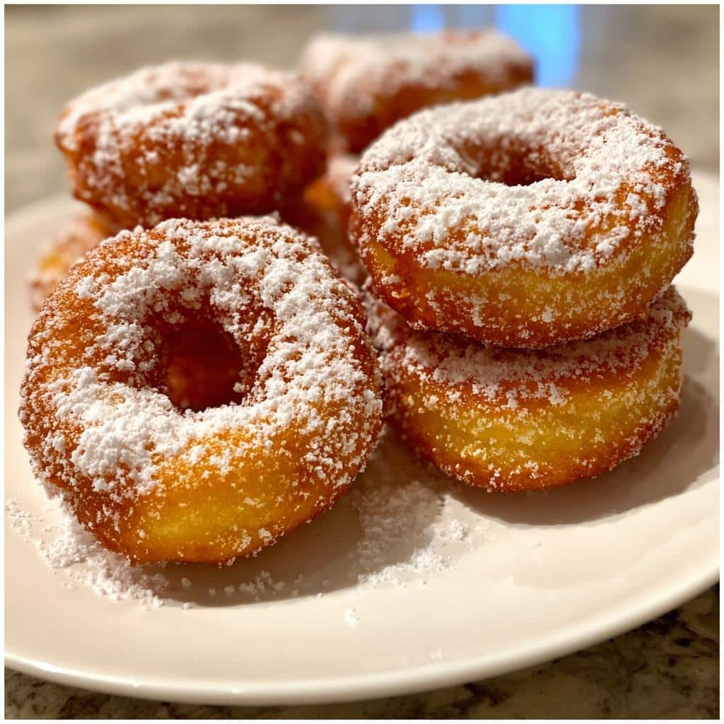 air fryer zeppole italian donuts - detail 1