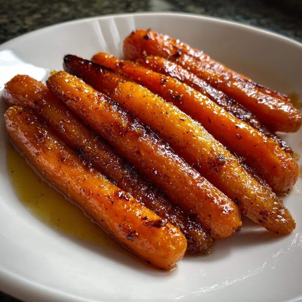 brown sugar carrots air fryer recipe - detail 1