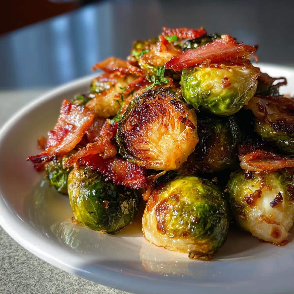 brussel sprout recipes with bacon maple air fryer