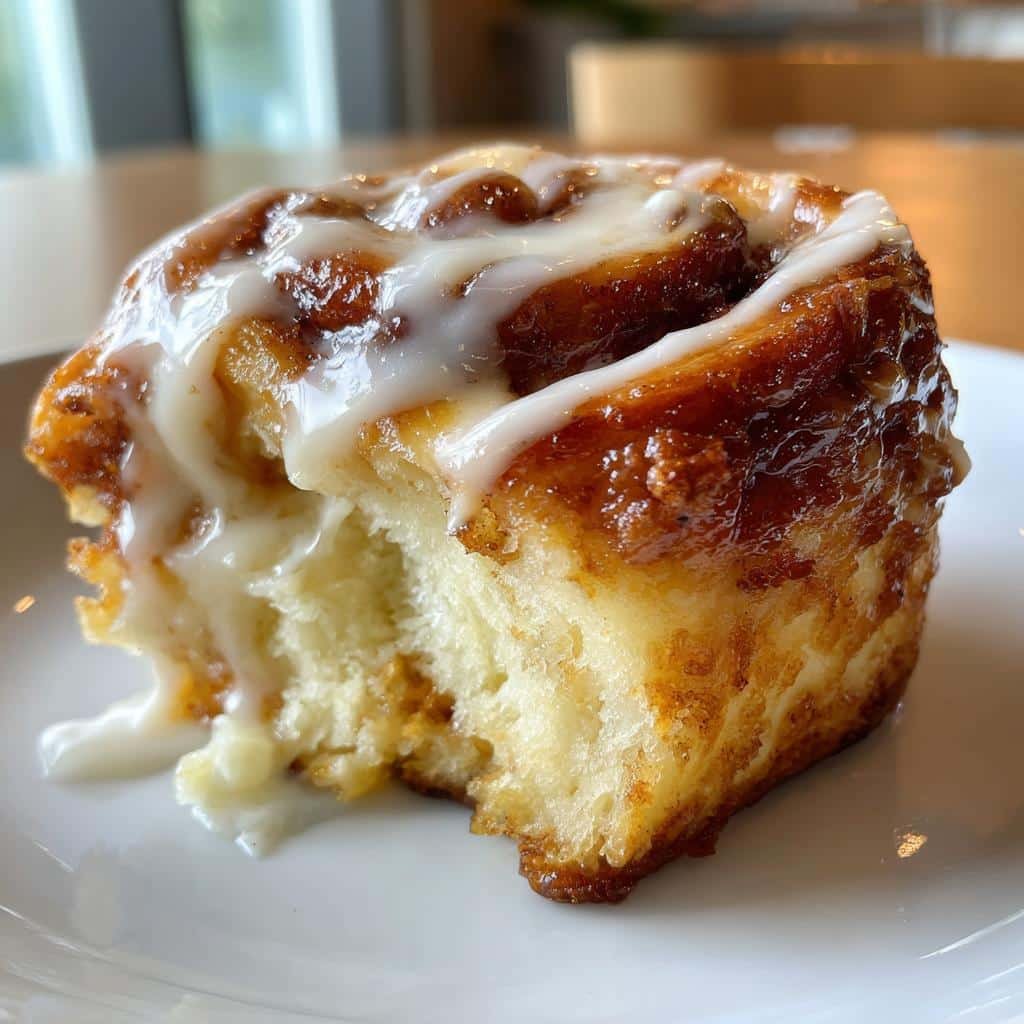 cinnamon roll air fryer - detail 1