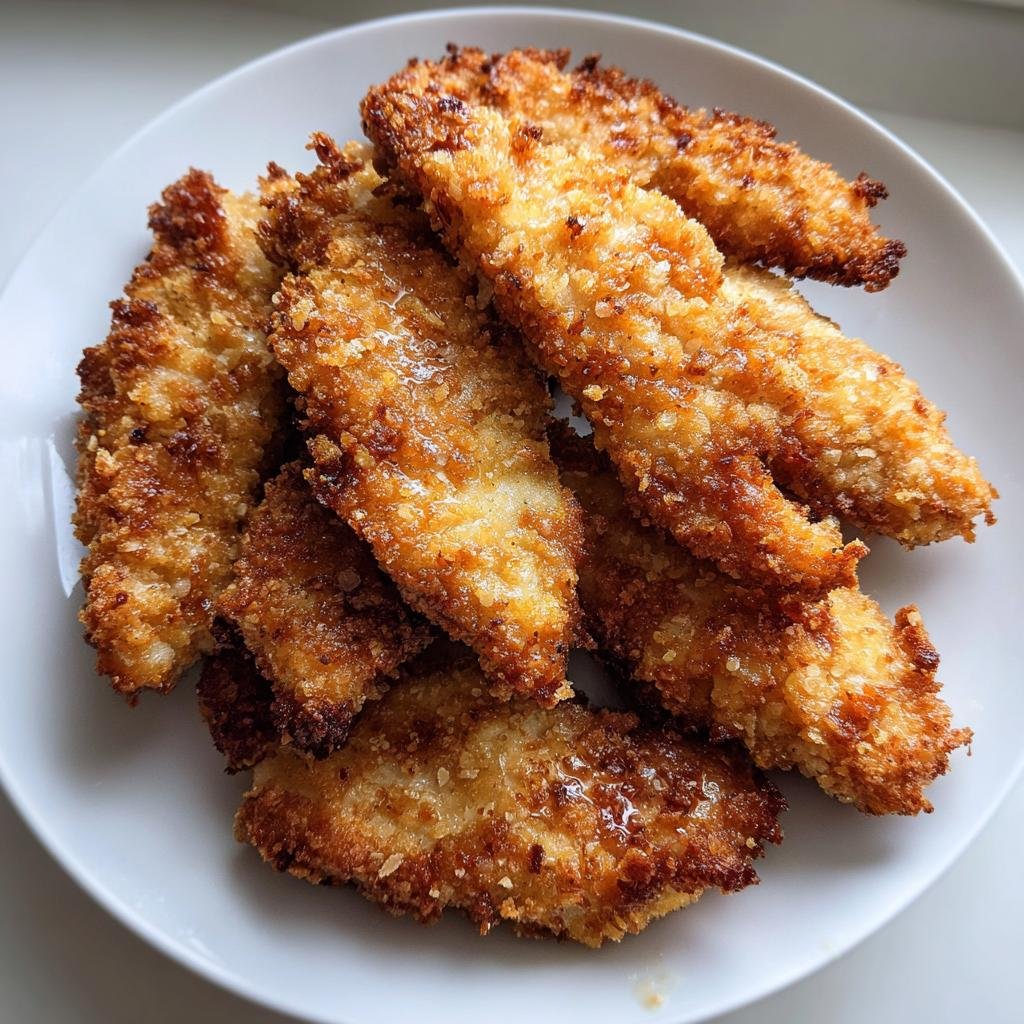 crispy chicken tenders air fryer - detail 1