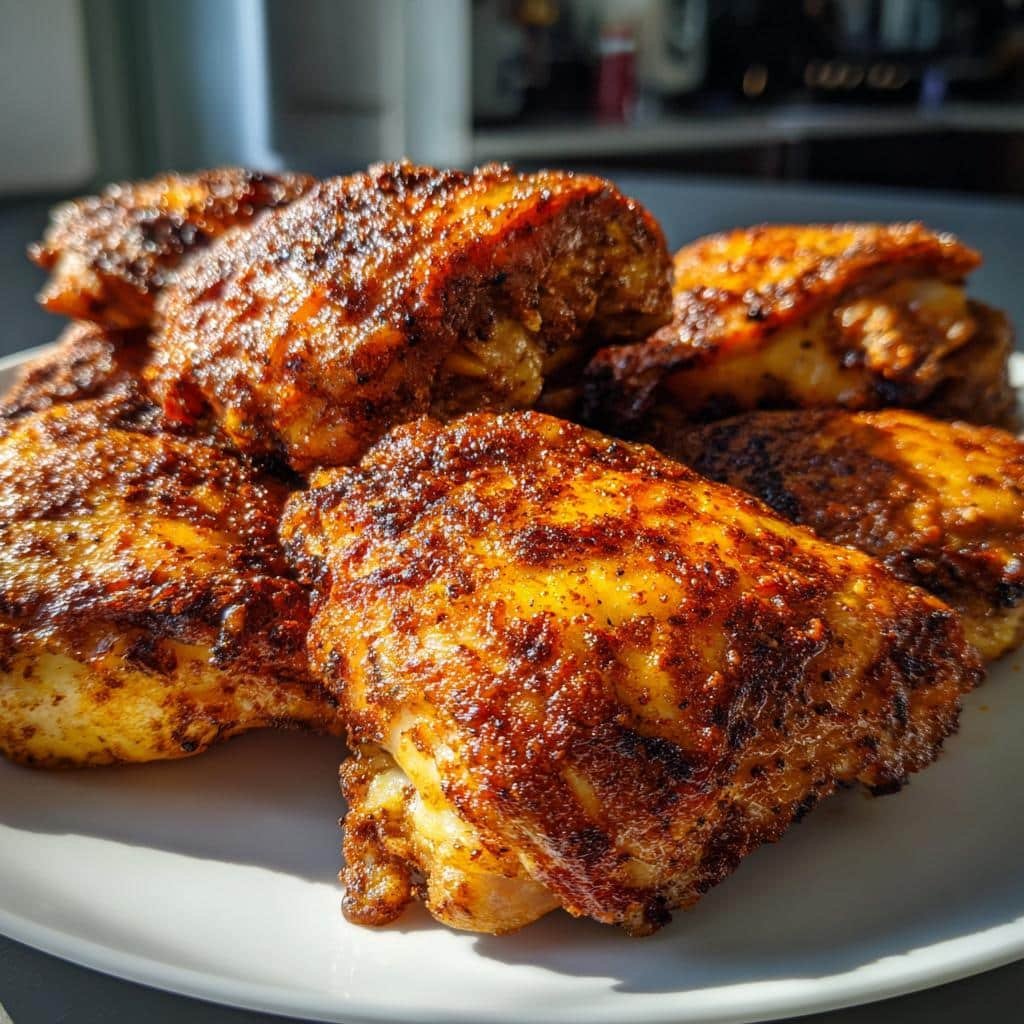 crispy chicken thighs air fryer