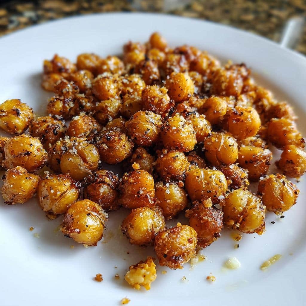 crispy chickpeas air fryer - detail 1