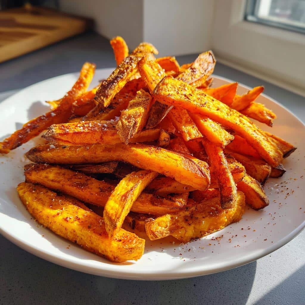 crispy sweet potato fries air fryer - detail 1