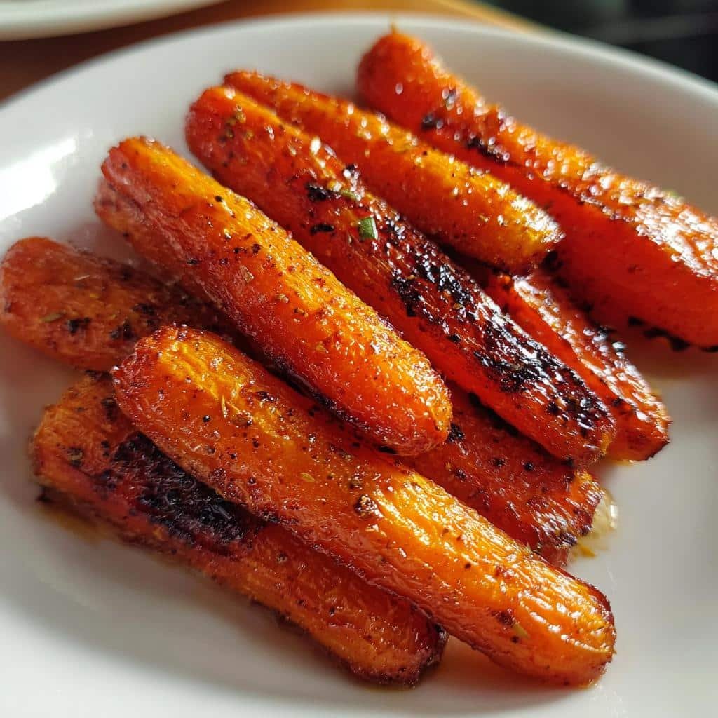 roasted carrots air fryer - detail 1