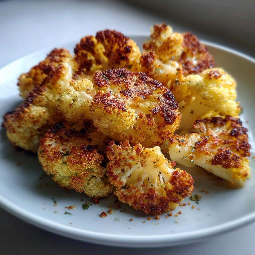 roasted cauliflower air fryer - detail 1